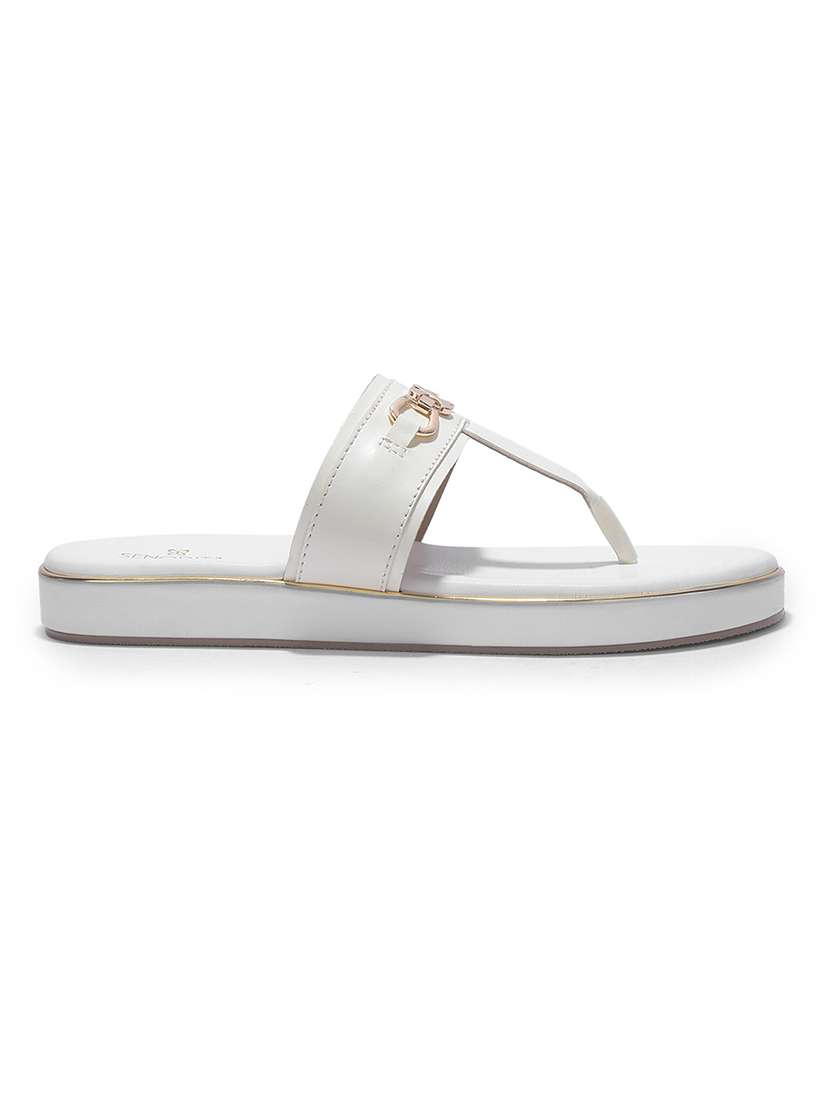 women embellished t-strap flat sandal - 22453611 -  Standard Image - 2