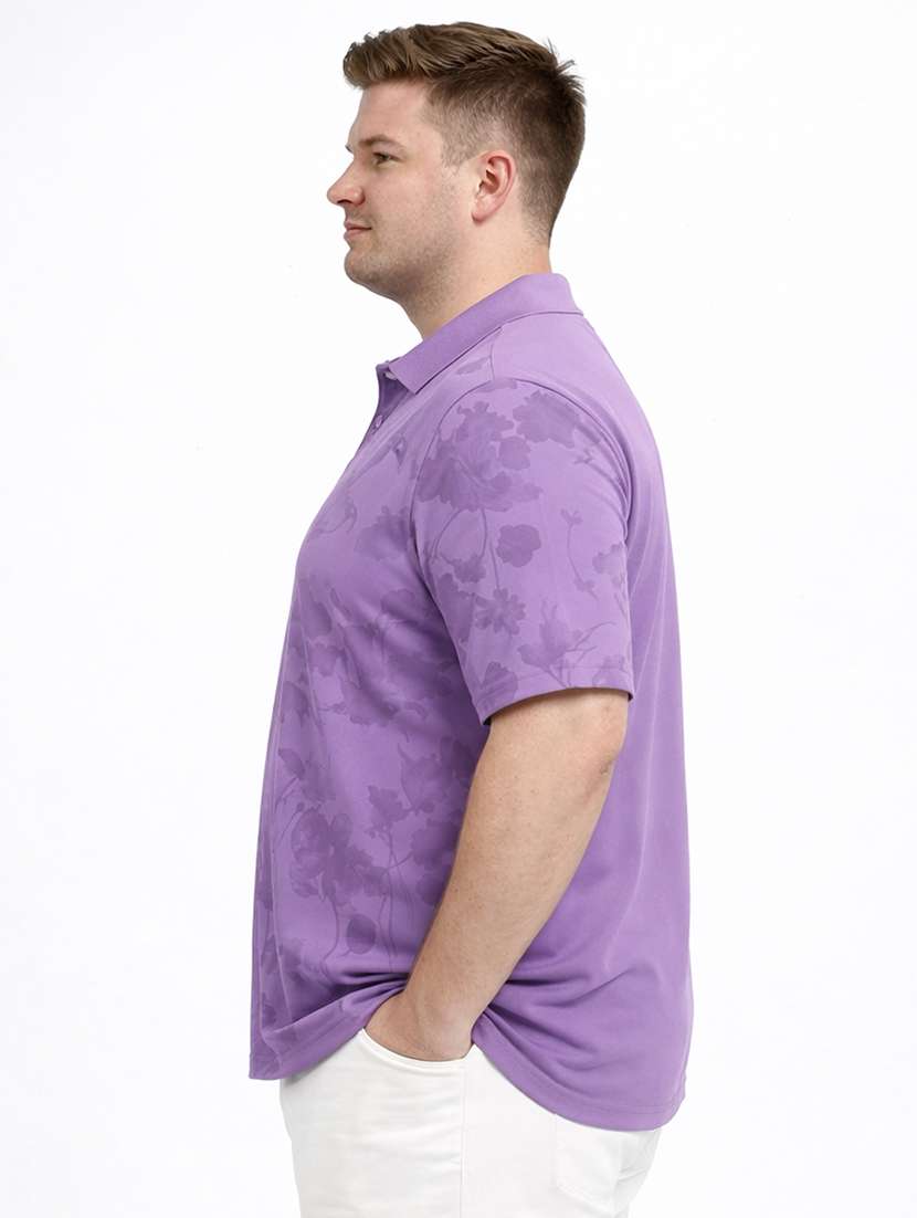 men lavender polyester all over print t-shirt - 22453811 -  Standard Image - 2