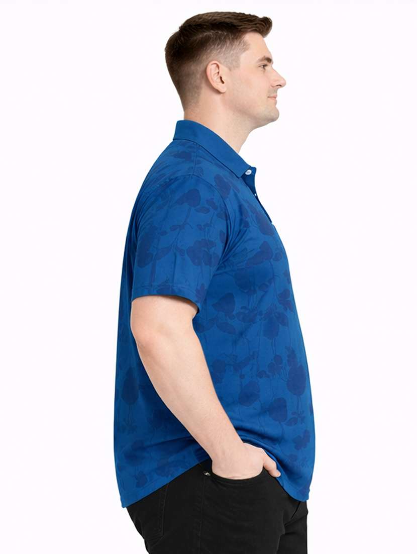 men blue polyester all over print t-shirt - 22453813 -  Standard Image - 2