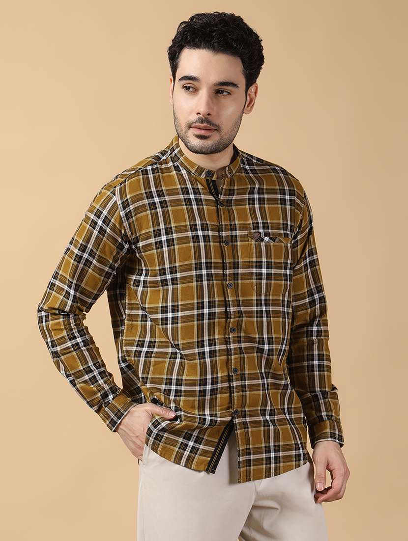 men checkered long sleeve regular fit casual shirt - 22453829 -  Standard Image - 2