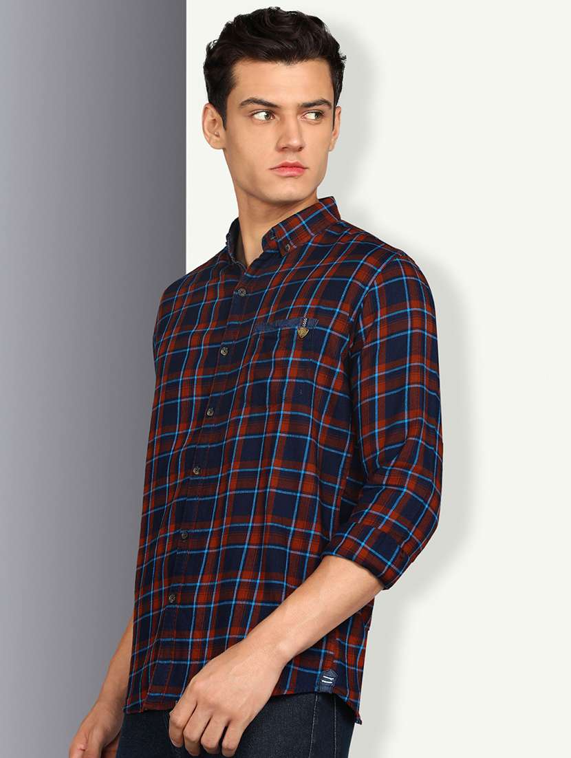 Men Checkered Long Sleeve Regular Fit Casual Shirt - 22453833 -  Standard Image - 2