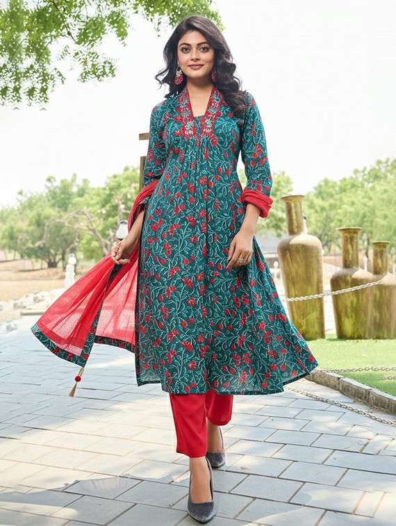 Women Blue Suit Set - 22453966 -  Standard Image - 2