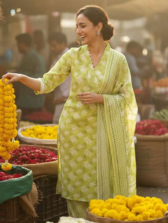 women green suit set - 22453974 -  Standard Image - 2
