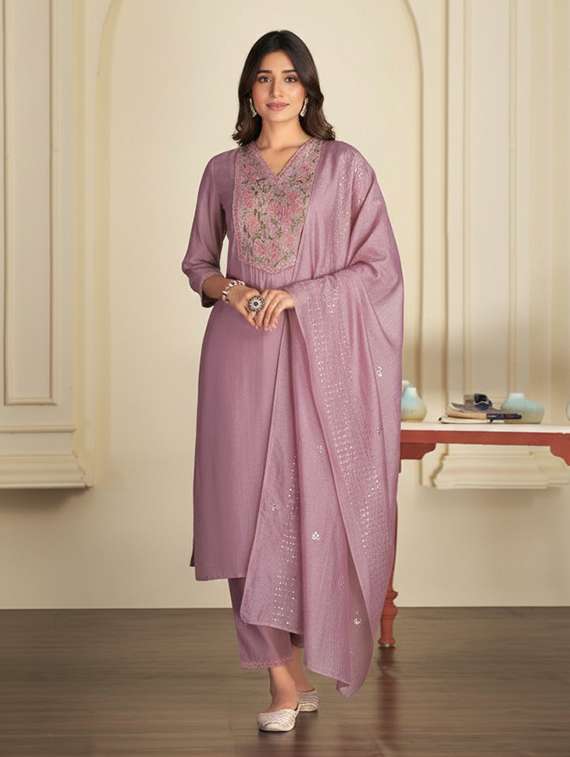 women mauve suit set