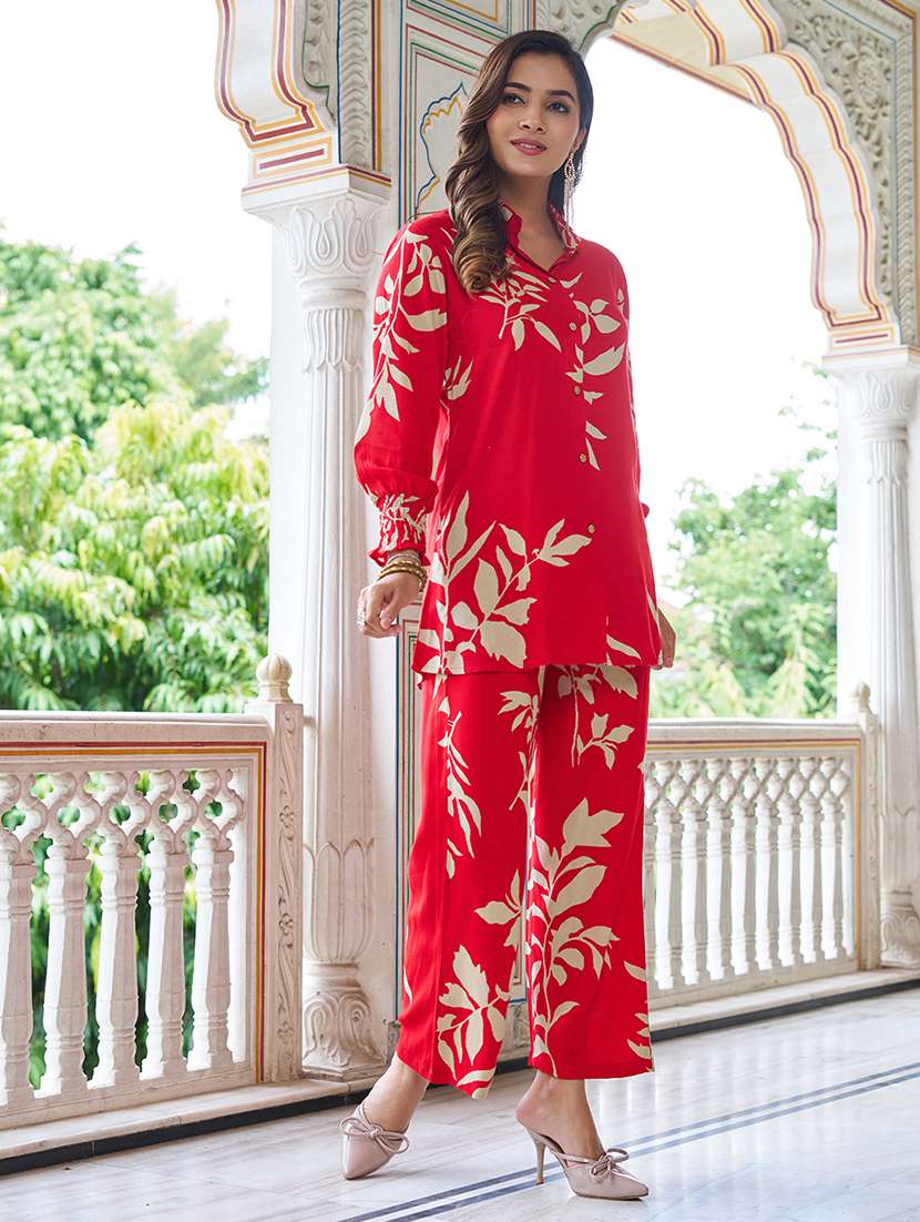 Women Printed Long Sleeve Ethnic Co-ord Set - 22454099 -  Standard Image - 2