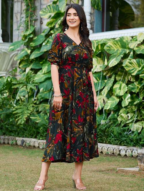 Buy one piece party wear aline dress in India @ Limeroad