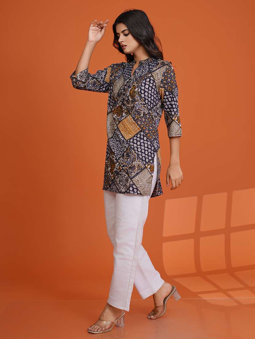 women multi colored viscose a-line dress - 22454344 -  Standard Image - 2