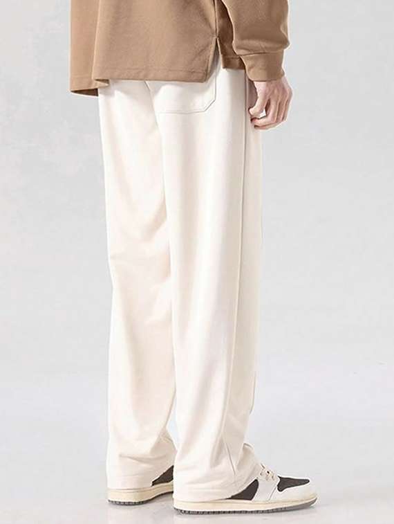 men solid mid rise relaxed fit track pant - 22454363 -  Standard Image - 2