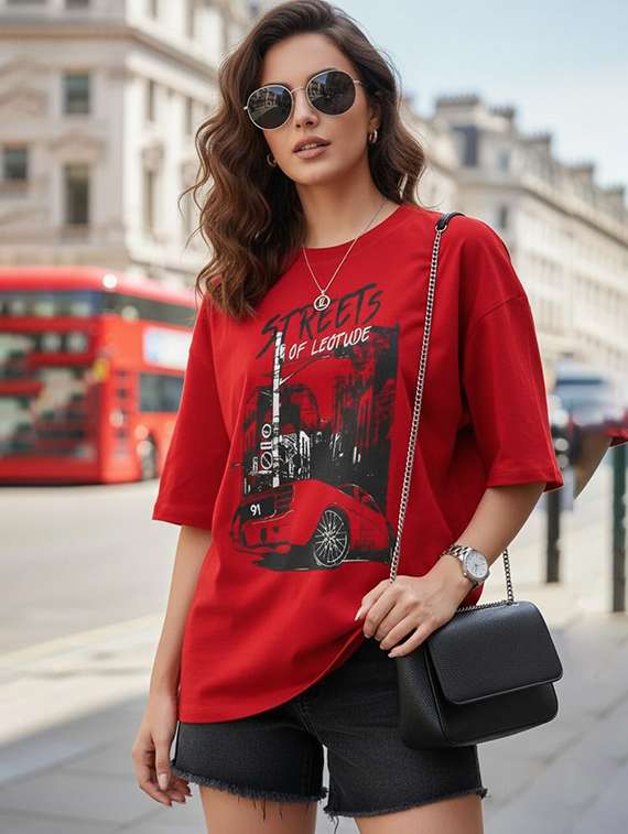 women printed short sleeve t-shirt
