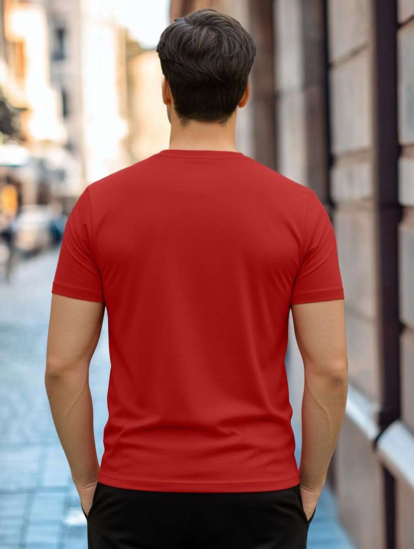 men printed multi colored polyester regular t-shirt - 22454990 -  Standard Image - 2