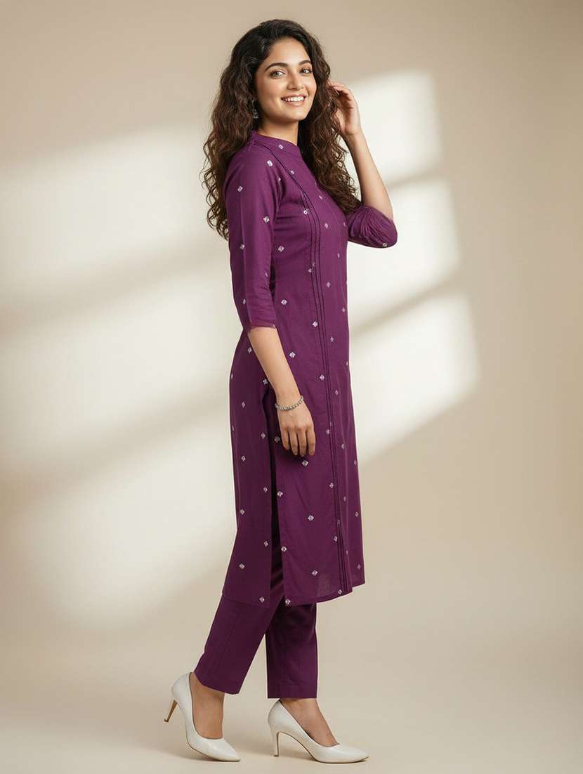 women burgundy co-ord set - 22455556 -  Standard Image - 2