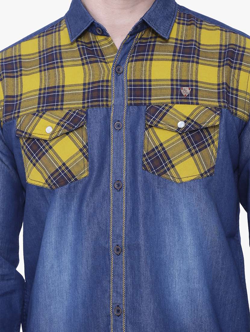men checkered long sleeve regular fit casual shirt - 22456282 -  Standard Image - 2