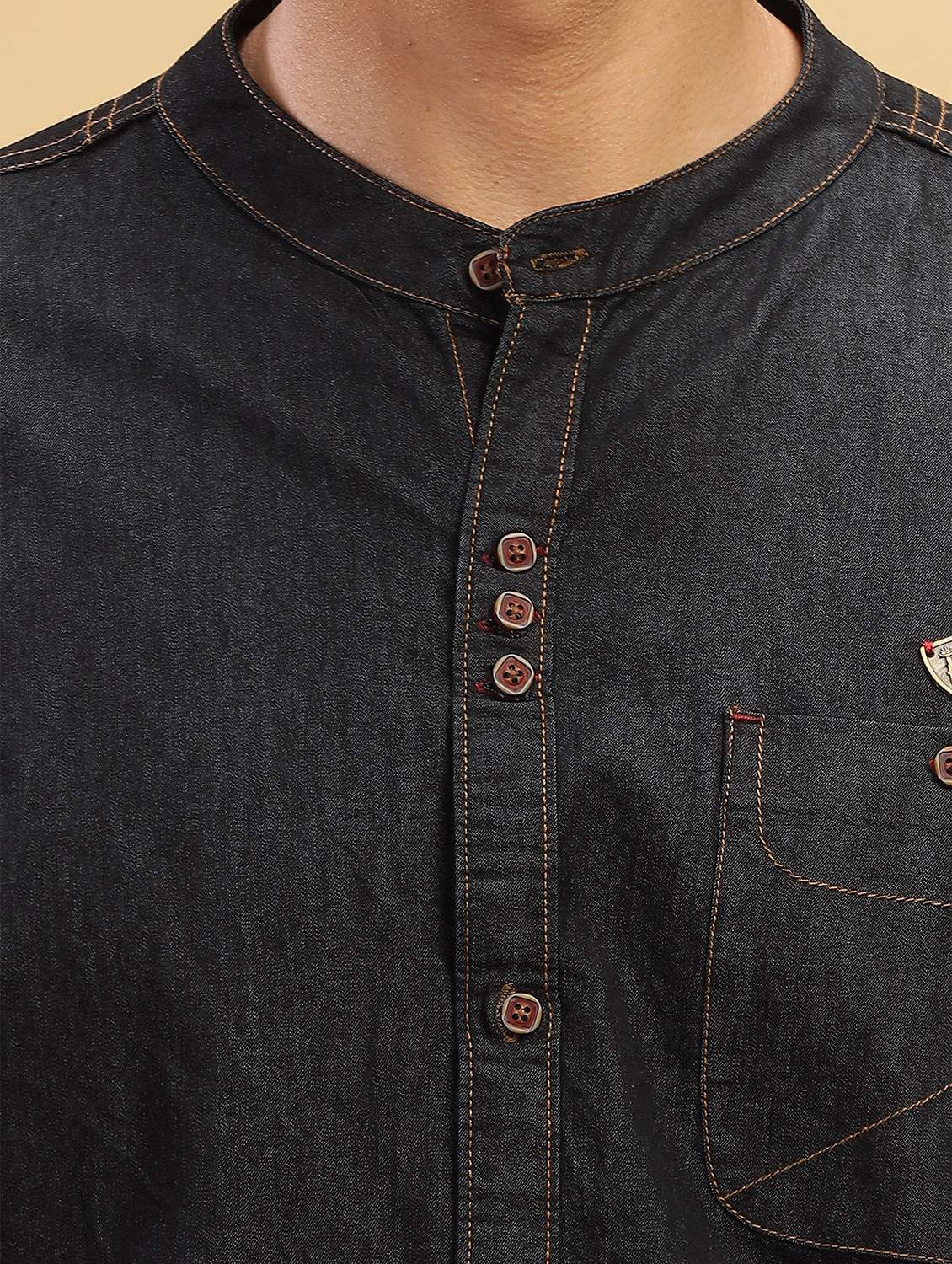 men solid long sleeve regular fit casual shirt - 22456286 -  Standard Image - 2