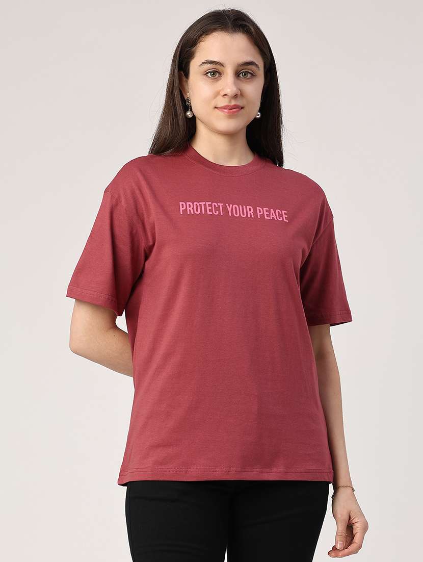 Women Printed Short Sleeve T-shirt - 22456425 -  Standard Image - 2
