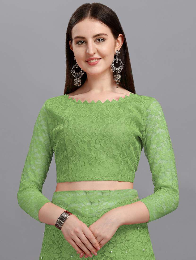 Women Self Design Embellished Saree With Blouse - 22456456 -  Standard Image - 2