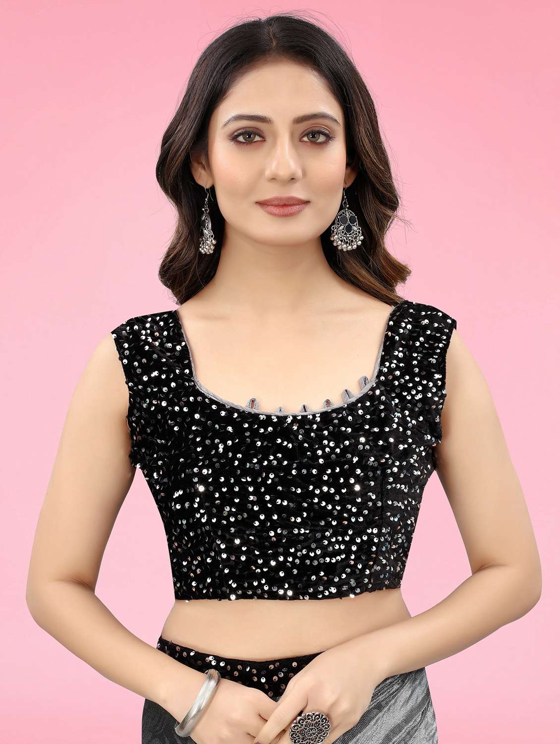 women self design embellished saree with blouse - 22456472 -  Standard Image - 2