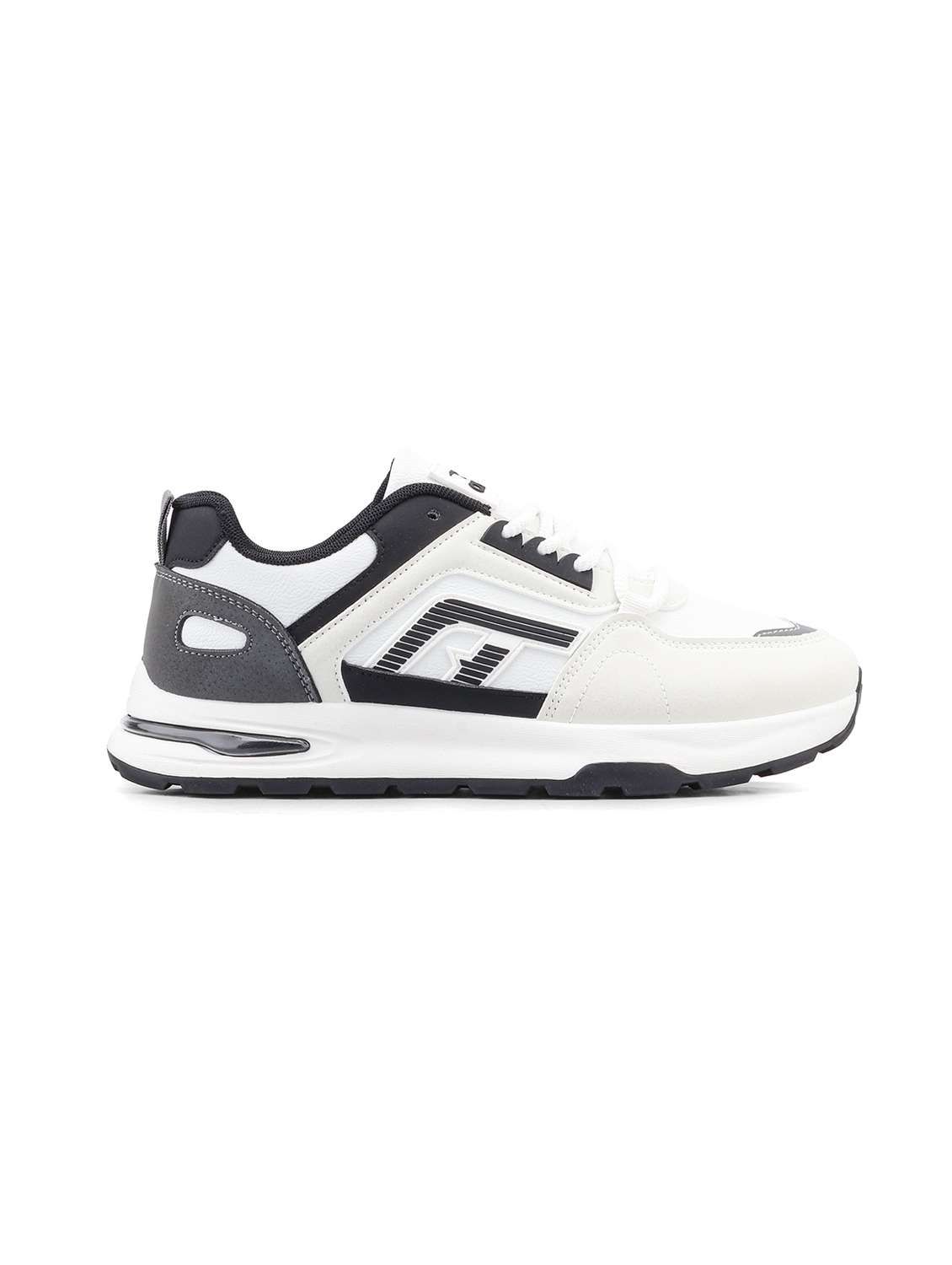men white lace up sneaker - 22456519 -  Standard Image - 2