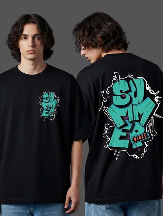 men printed short sleeve oversized t-shirt - 22456541 -  Standard Image - 2