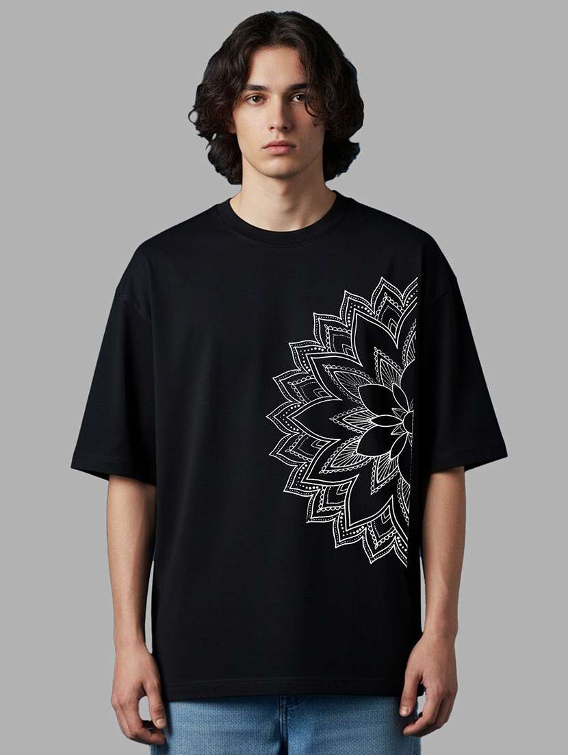 men printed short sleeve oversized t-shirt - 22456545 -  Standard Image - 2