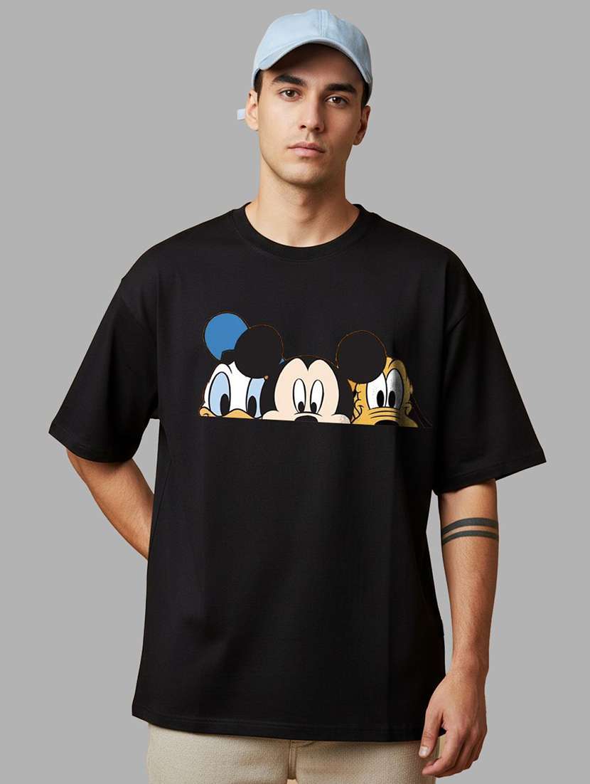 men graphic short sleeve oversized t-shirt