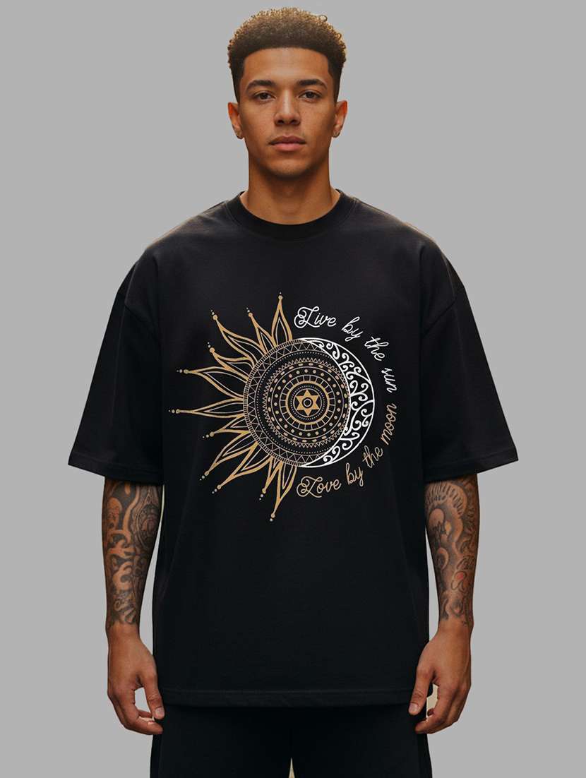 men printed short sleeve oversized t-shirt - 22456560 -  Standard Image - 2
