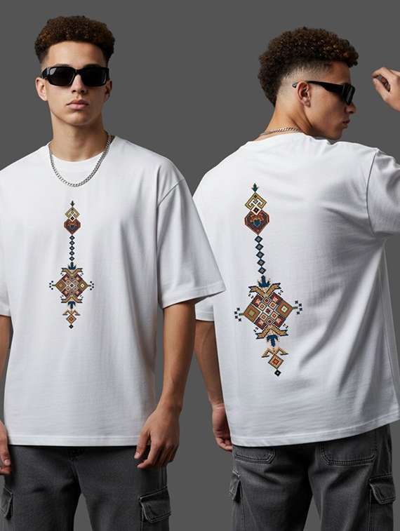 men printed short sleeve oversized t-shirt - 22456565 -  Standard Image - 2