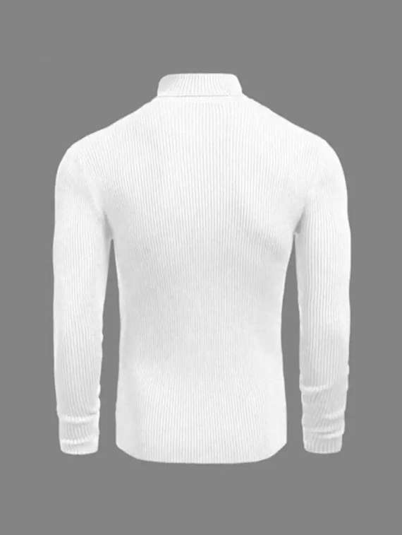 men solid white cotton blend plain t-shirt - 22456567 -  Standard Image - 2