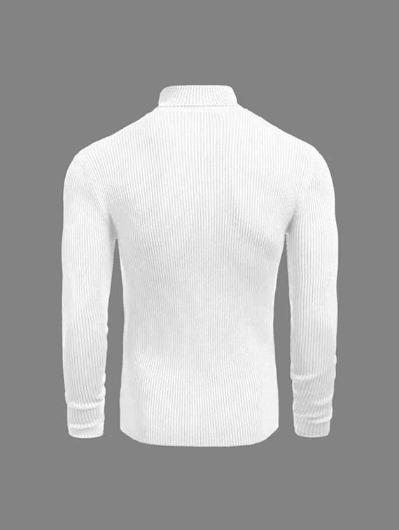 men solid  white cotton blend plain t-shirt - 22456571 -  Standard Image - 2