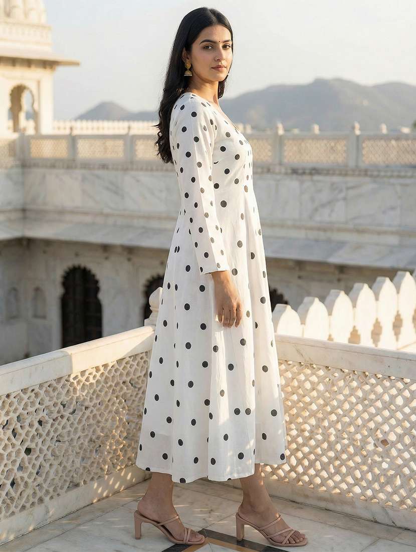 women white rayon flared kurti - 22456749 -  Standard Image - 2