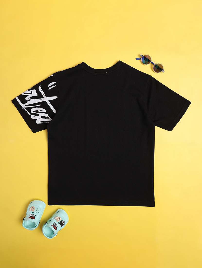 boys printed round neck short sleeves t-shirt - 22456884 -  Standard Image - 2