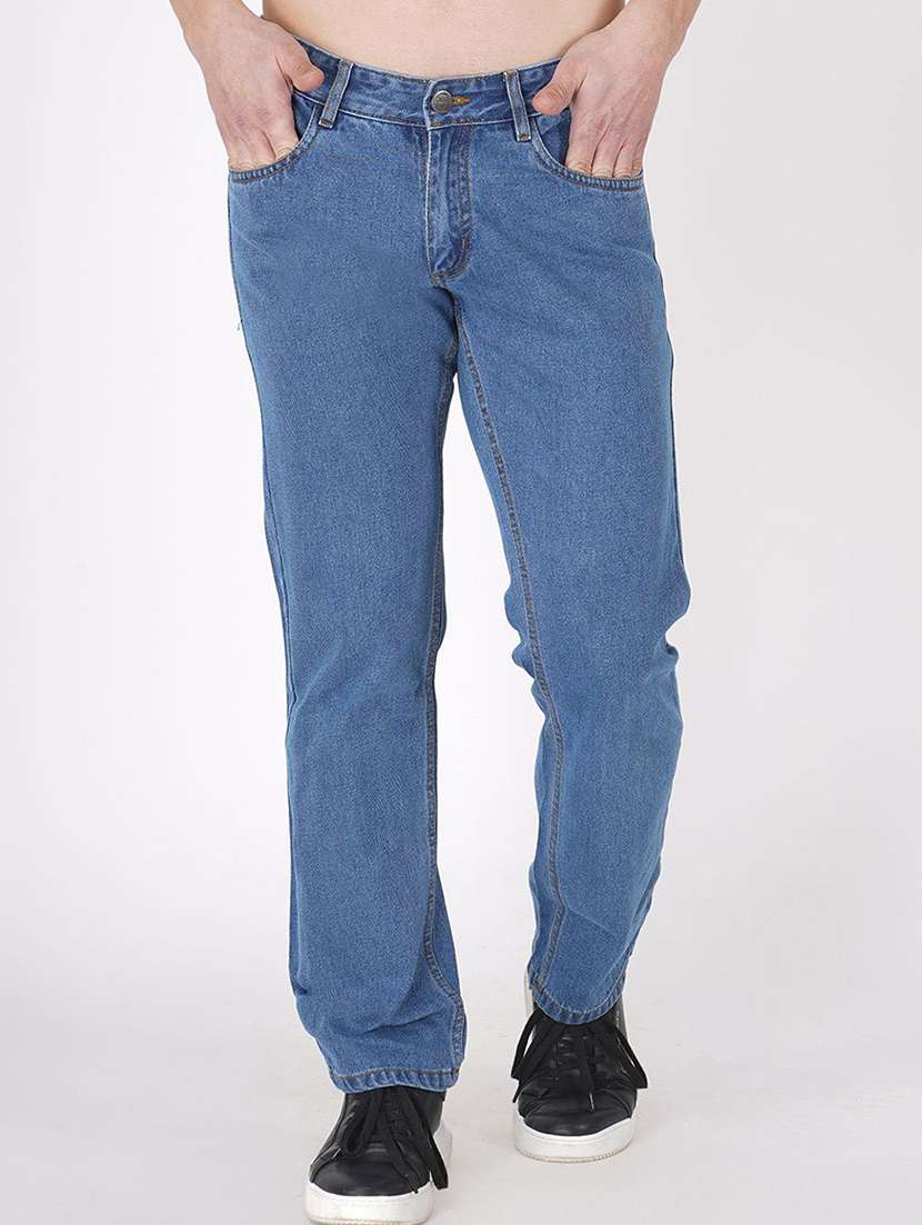 women blue denim jean