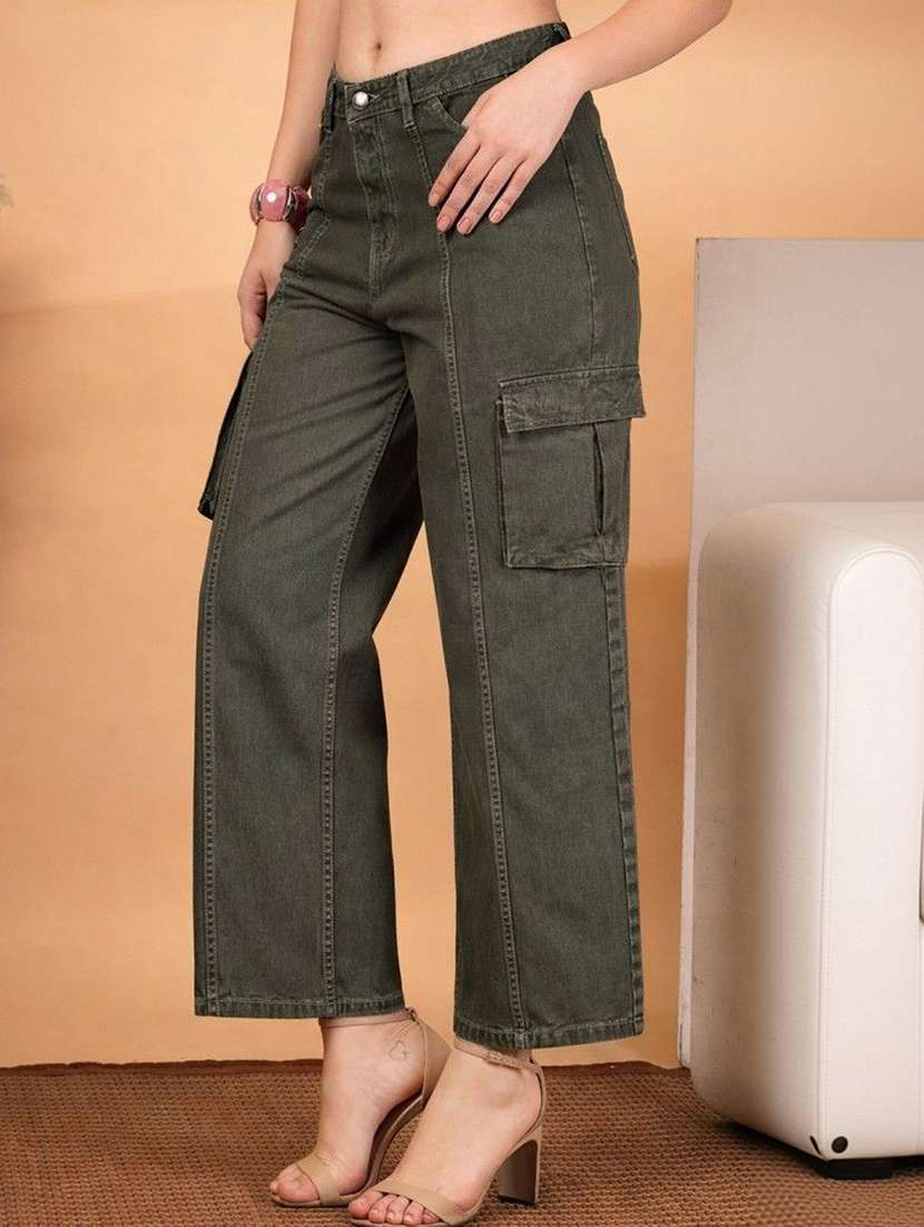 women green denim jeans - 22456904 -  Standard Image - 2