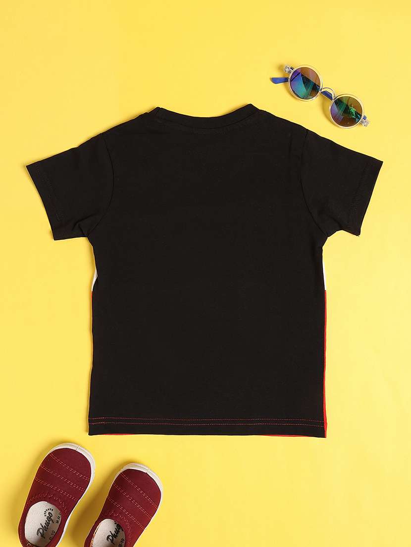 boys colourblocked round neck t-shirt - 22457037 -  Standard Image - 2