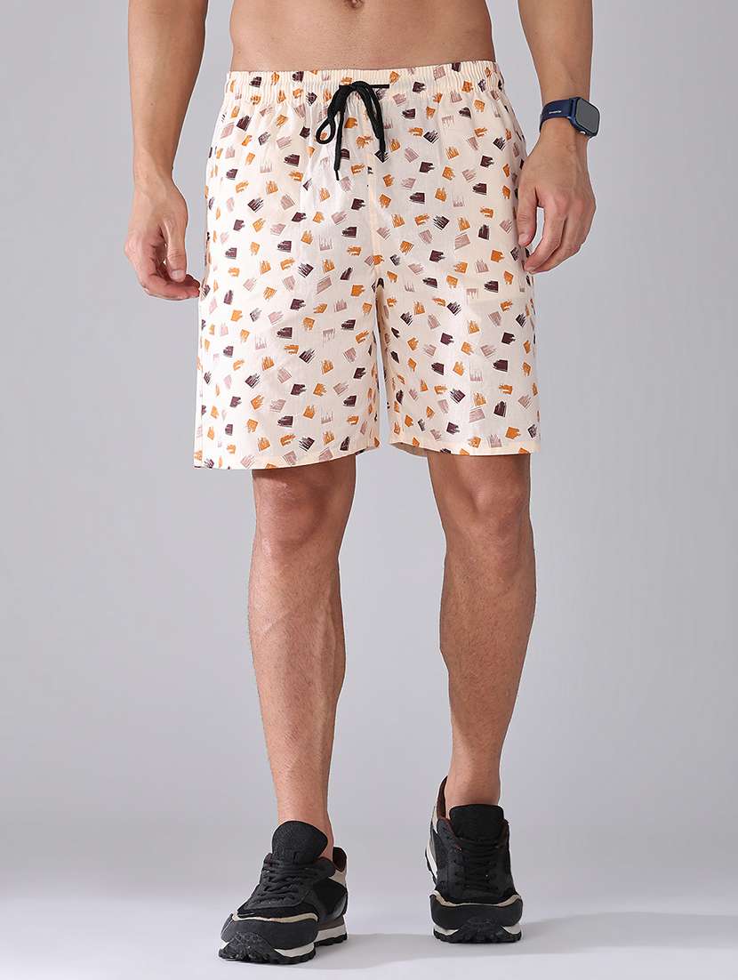 men printed mid rise regular fit shorts - 22457089 -  Standard Image - 2