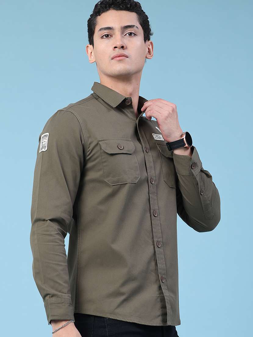 men printed long sleeves regular fit casual shirt - 22457430 -  Standard Image - 2