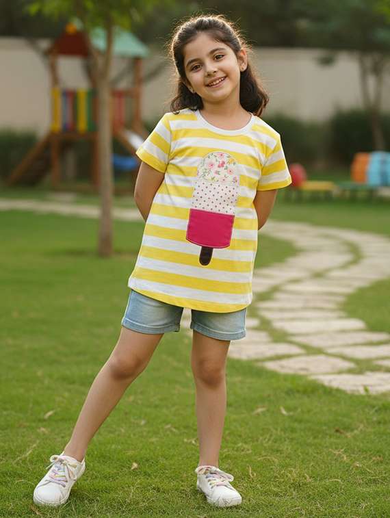 girl  white cotton tops top - 22457673 -  Standard Image - 2