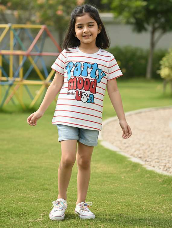 girls white cotton tops top - 22457677 -  Standard Image - 2