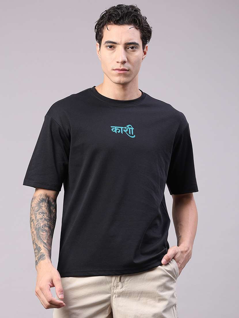 men printed short sleeve oversized t-shirt - 22457740 -  Standard Image - 2
