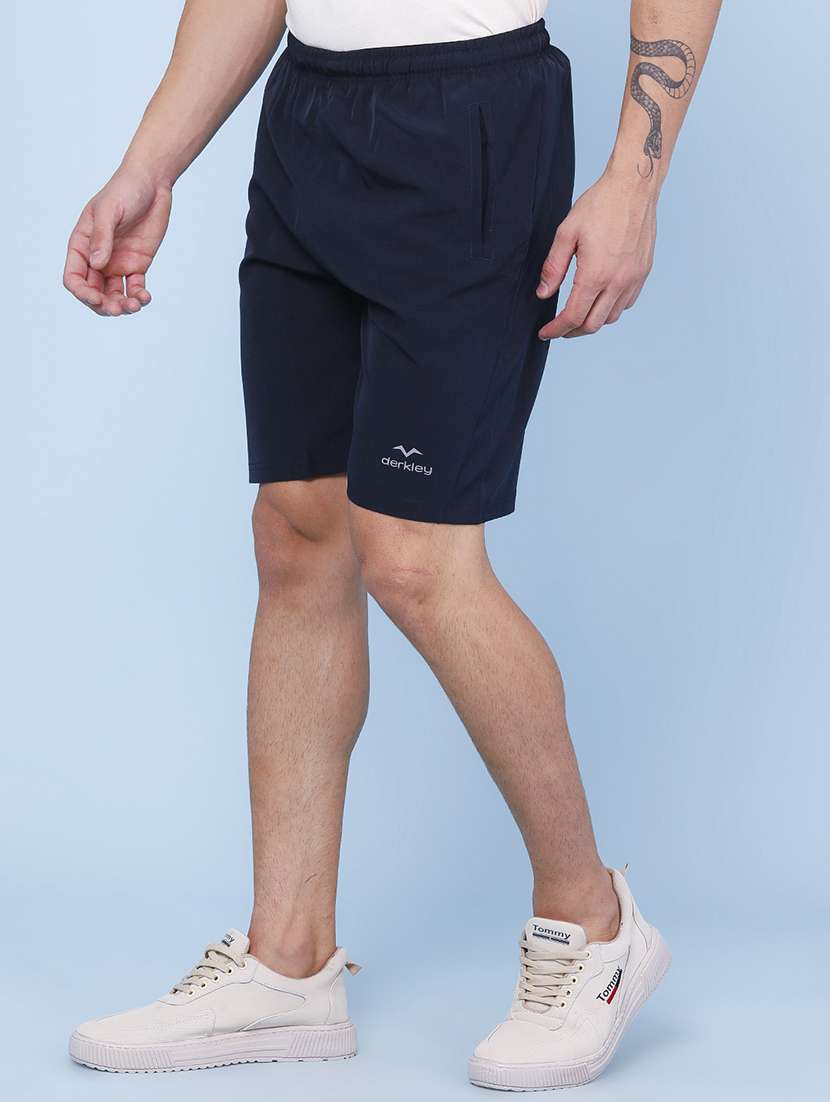 men solid mid rise regular fit sport shorts - 22457754 -  Standard Image - 2