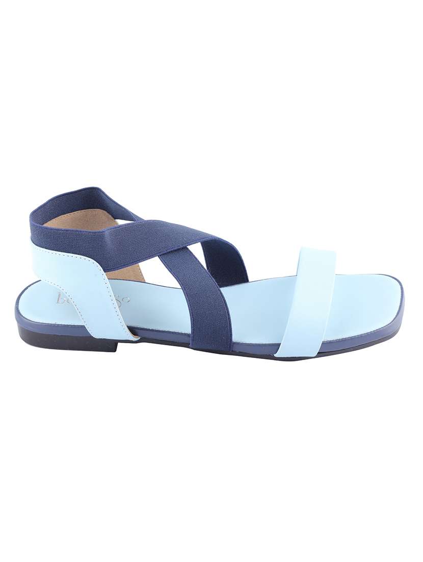 Women Solid Ankle Strap Flat Sandal - 22458022 -  Standard Image - 2