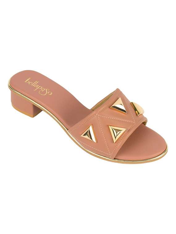 women embellished slip on sandal
