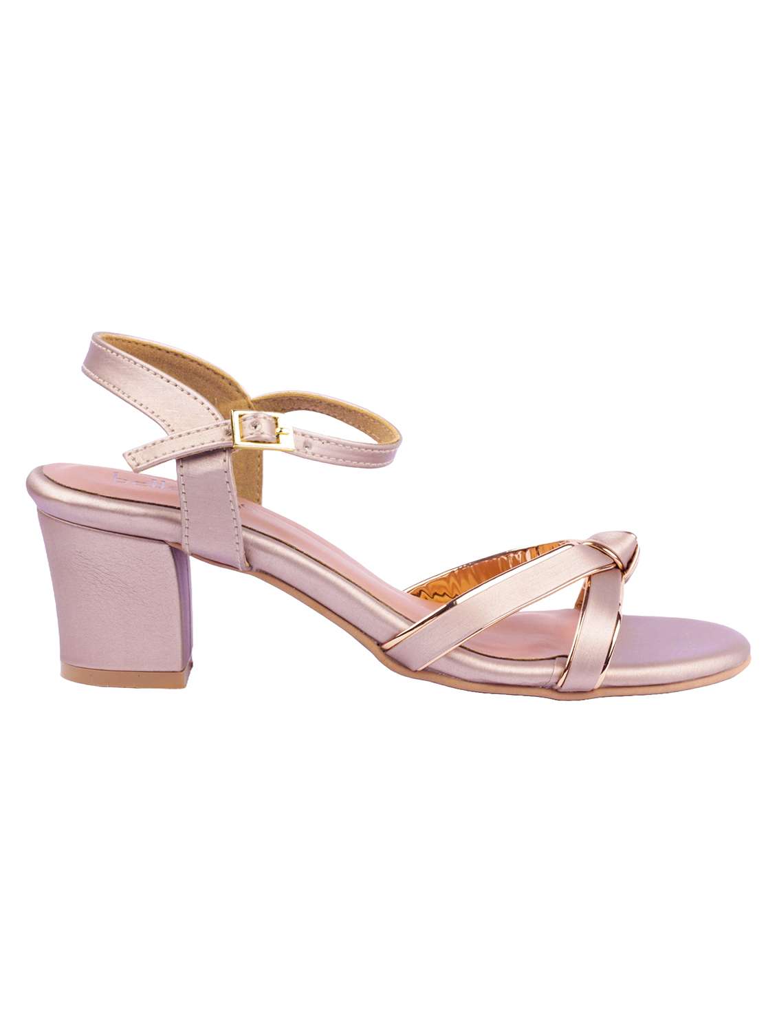 women metallic block heel sandals - 22458050 -  Standard Image - 2
