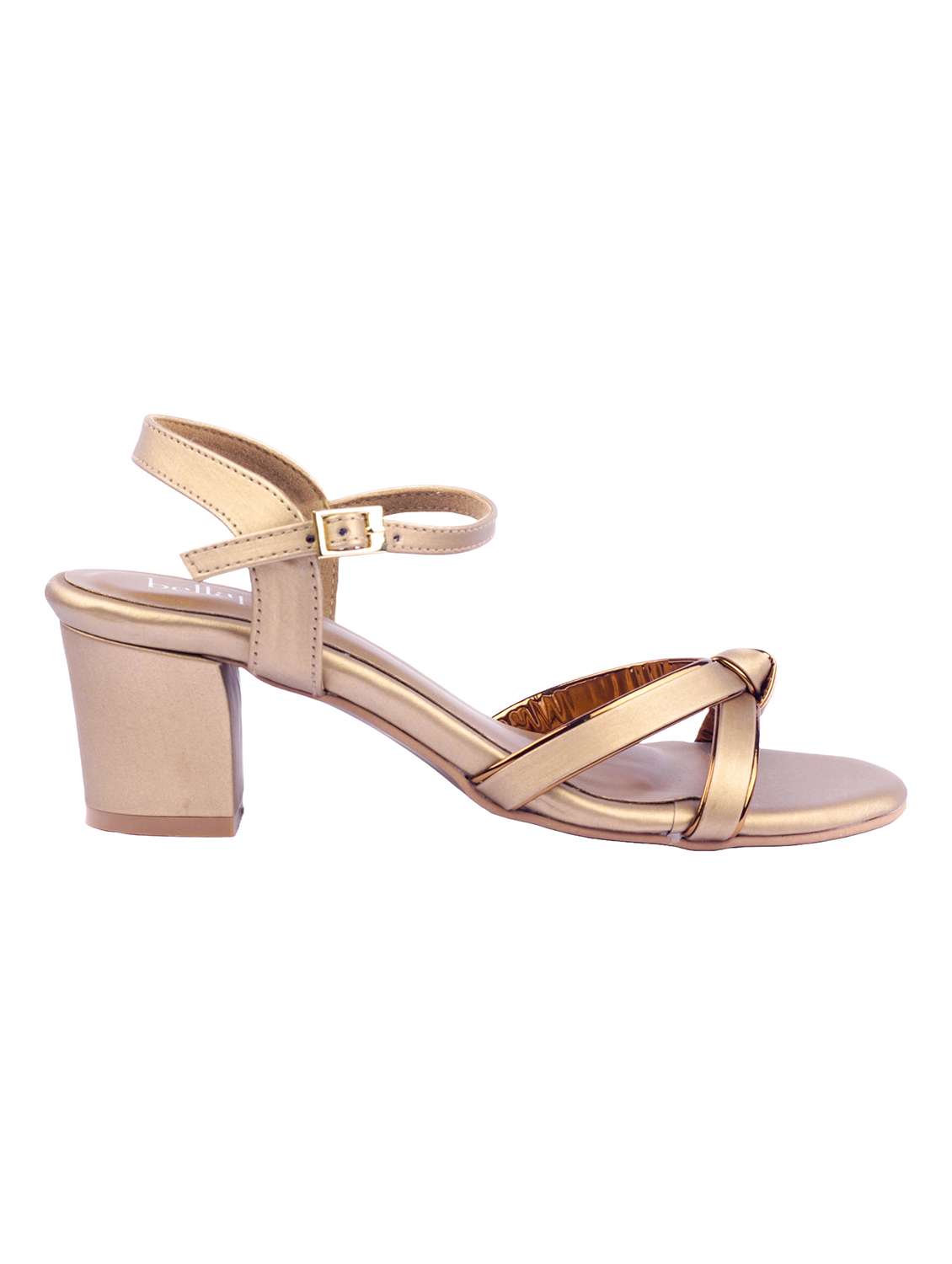 women bella passo gold block heeled sandals - 22458051 -  Standard Image - 2