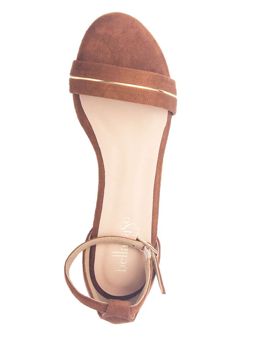 women solid ankle strap sandal - 22458054 -  Standard Image - 2