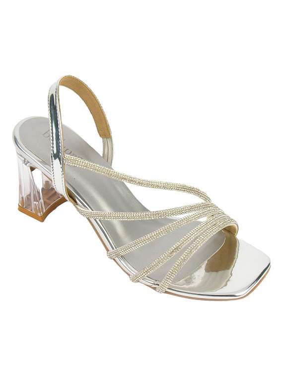 women embellished back strap sandal