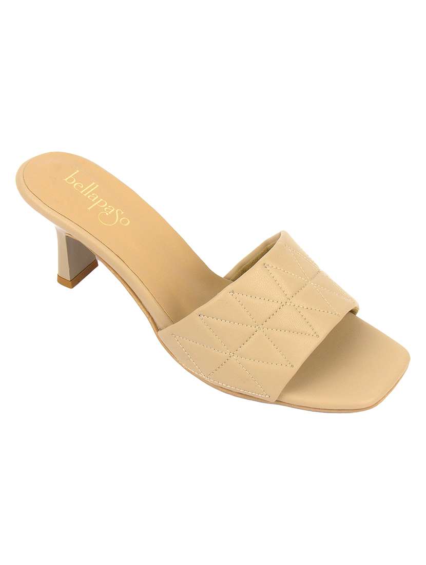 women solid slip on sandal