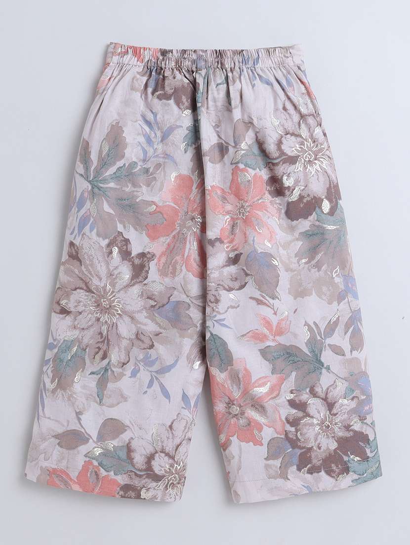 girl multi colored cotton shirt & trouser set co-ord set - 22458106 -  Standard Image - 2