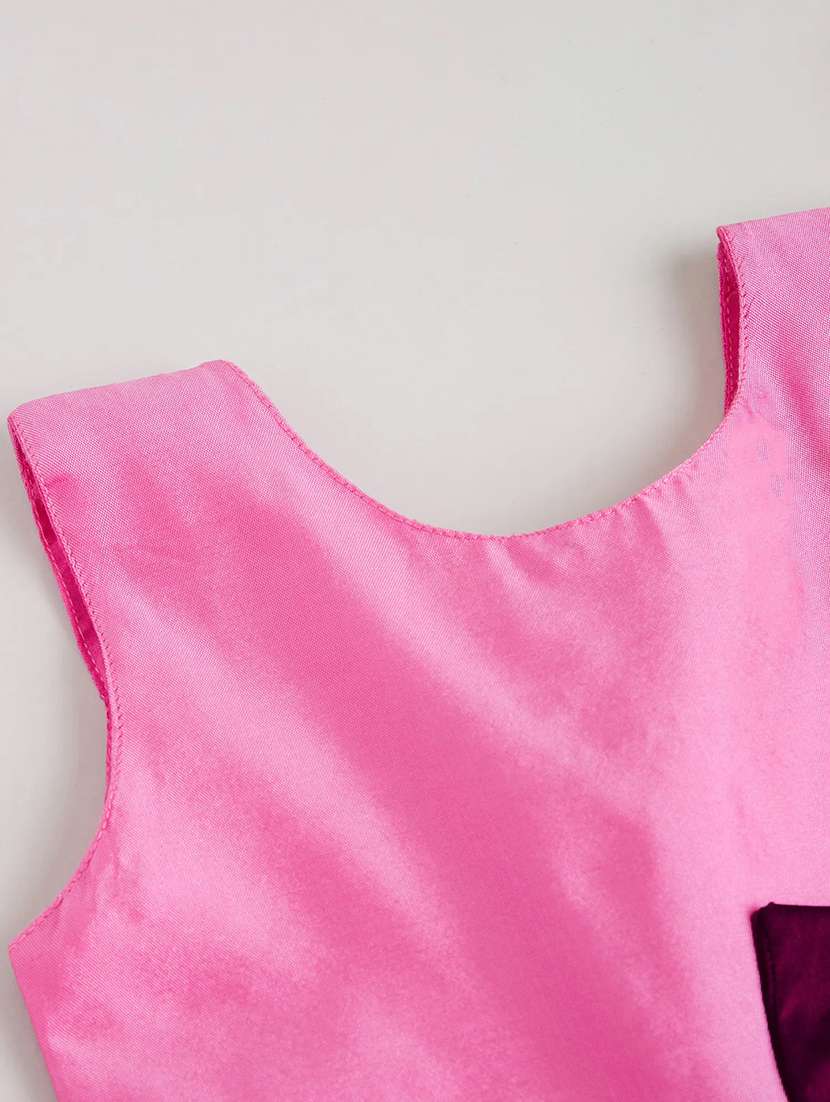 girls pink polyester tiered dress dress - 22458656 -  Standard Image - 2