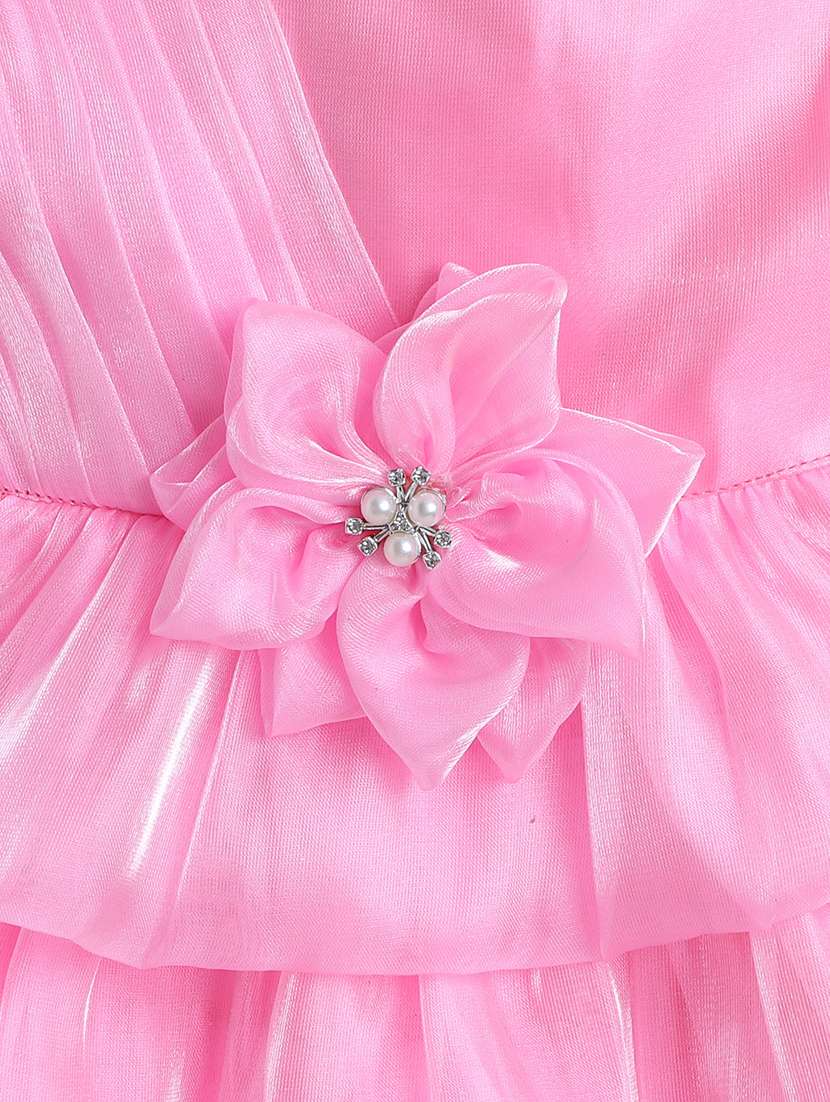 girls pink polyester kurta kurtas & kurta set - 22458662 -  Standard Image - 2