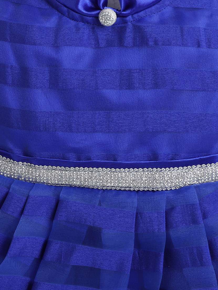 girls blue polyester frock - 22458664 -  Standard Image - 2